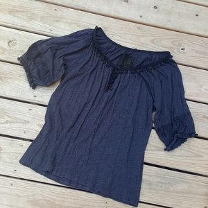 Anthropologie gray top